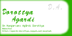 dorottya agardi business card
